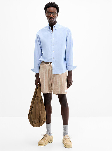 Le short Jam seersucker ray&eacute;
