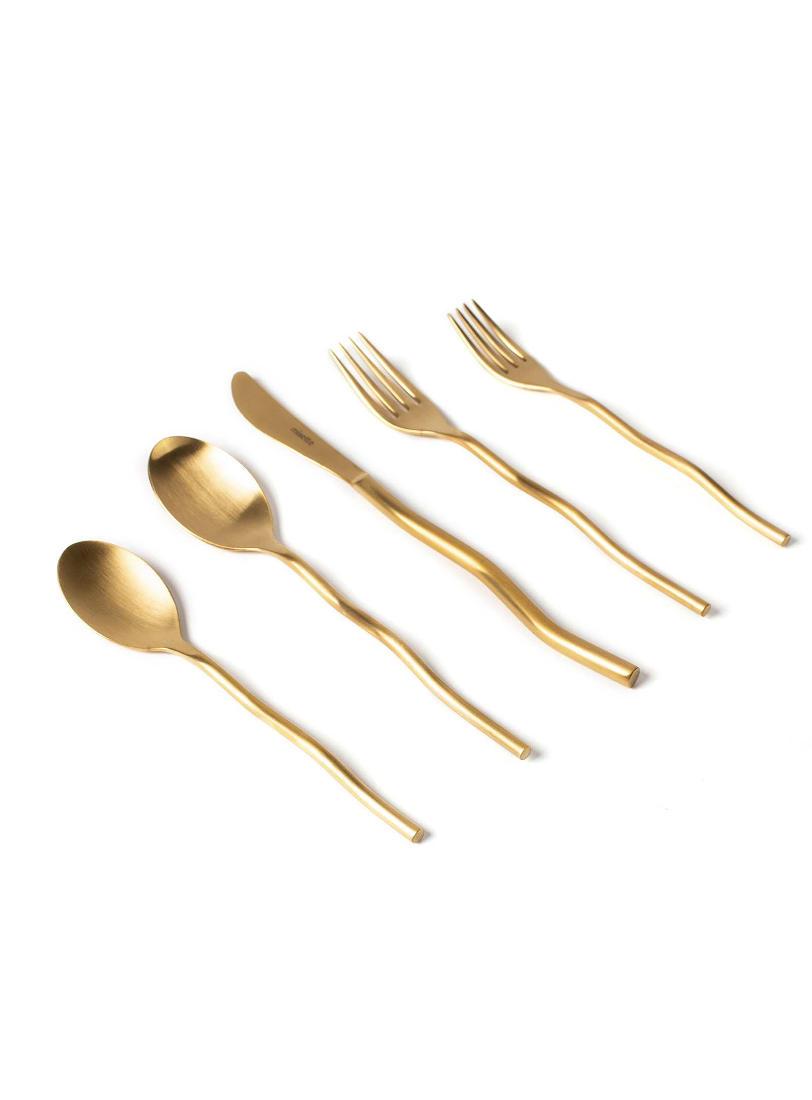 Misette Squiggle 5 Piece Cutlery Set In Assorted