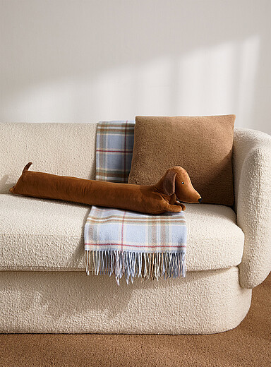 Dachshund long velvety cushion