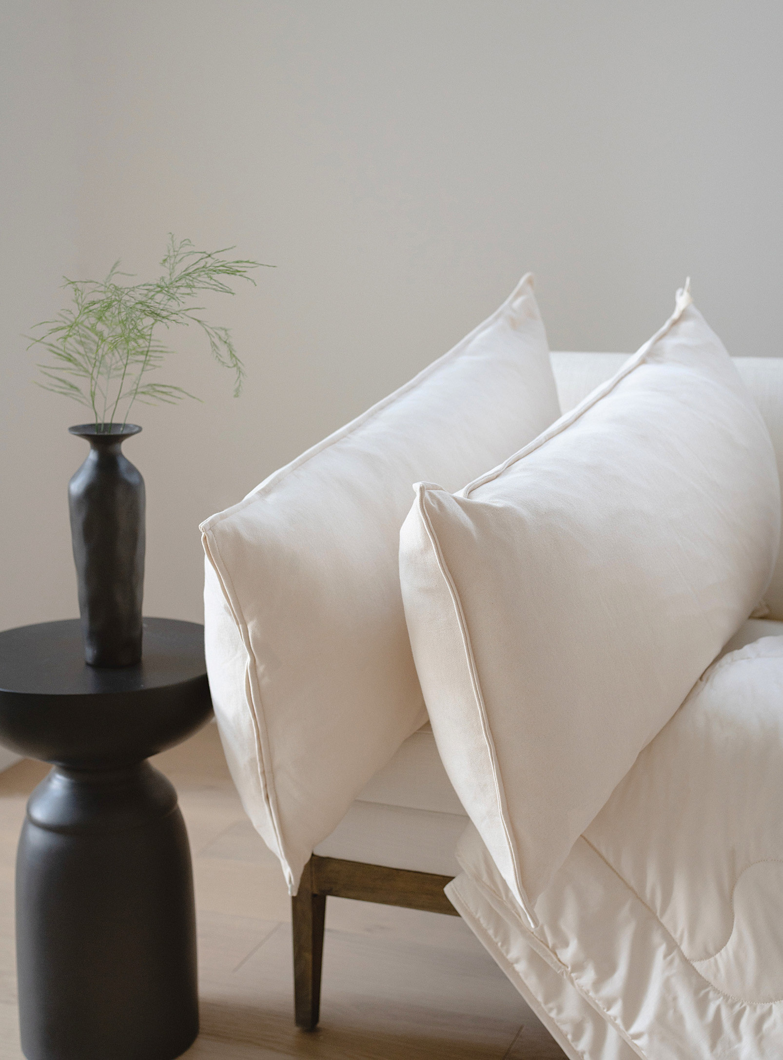 Obasan Organic Cotton And Latex Pillow In White