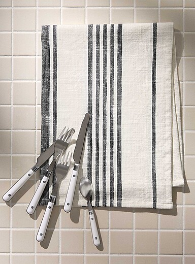 Le linge &agrave; vaisselle rayures Bistro