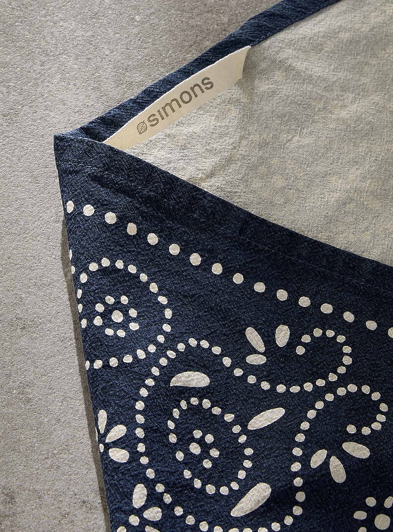 Simons Maison: Le linge &agrave; vaisselle fleurs d'&eacute;t&eacute; Bleu &agrave; motifs