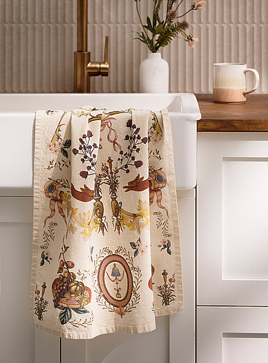 Le linge &agrave; vaisselle inspiration tapisserie ranch