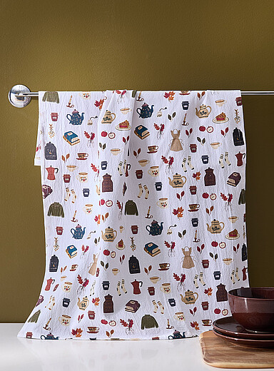 Le linge &agrave; vaisselle motif color&eacute;