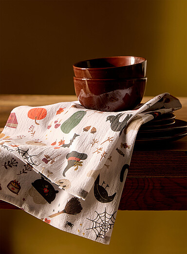 Le linge &agrave; vaisselle nuit d'&eacute;pouvante <b>Collection d'Halloween</b>