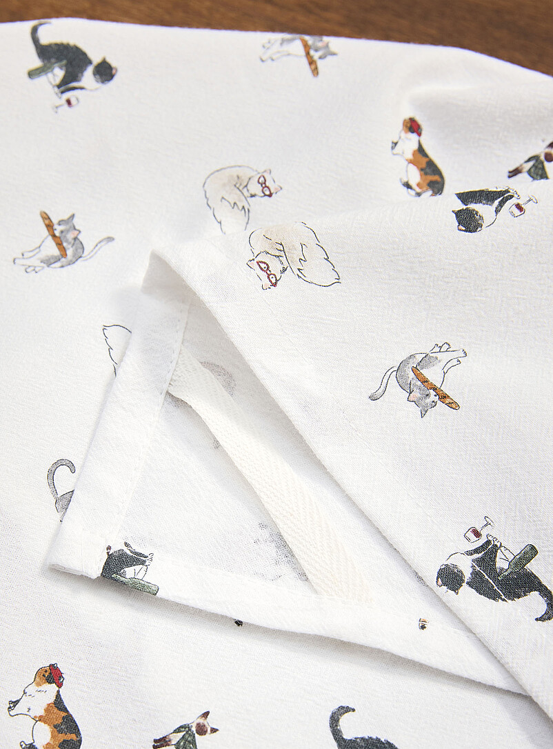 Sweet cat life tea towel product image 2
