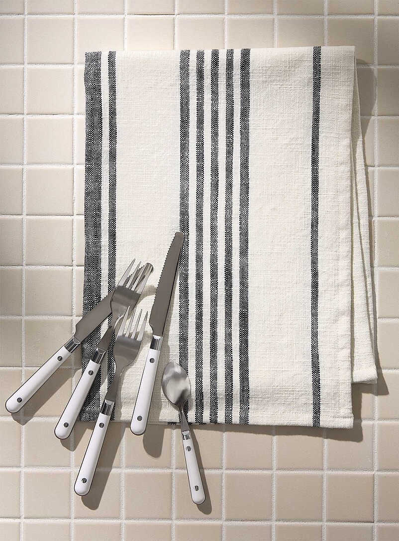 Bistro Stripes Tea Towel