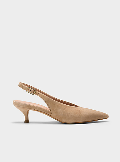L'escarpin &agrave; bride en su&egrave;de Femme <b>Collection exclusive d'Italie</b>