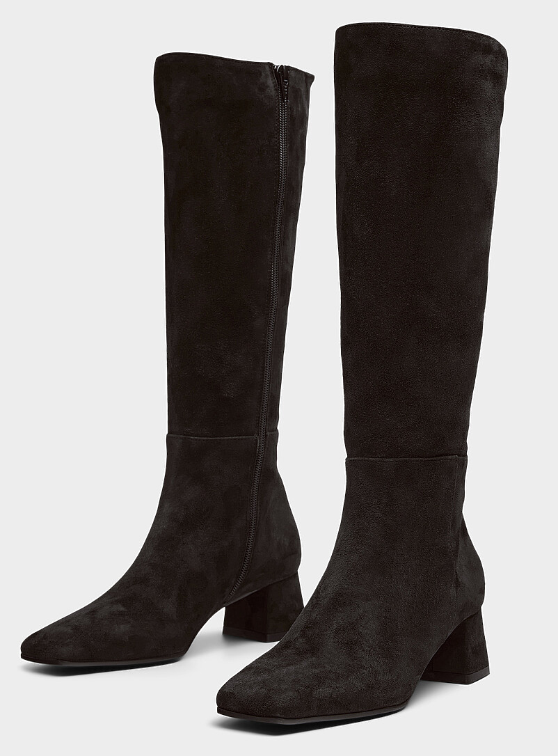 Square-toe block-heel boots Exclusive collection from Italy Women product image (primary)