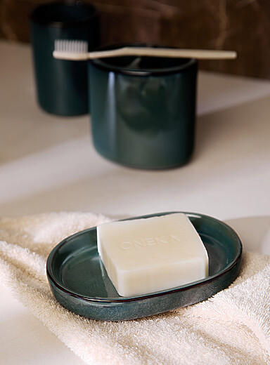 Le porte-savon nuances turquoise