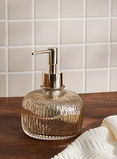 Mercurized glass soap pump