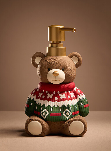 La pompe &agrave; savon ourson <b>Collection de No&euml;l</b>