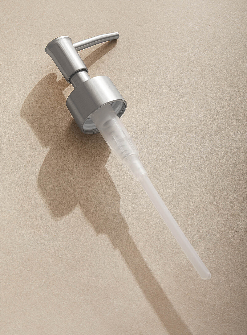 Matte Silver Soap Pump