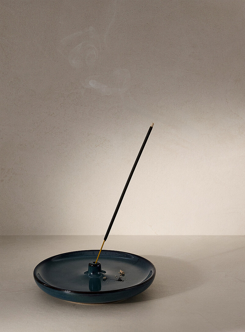 Grey-green incense holder product image (primary)