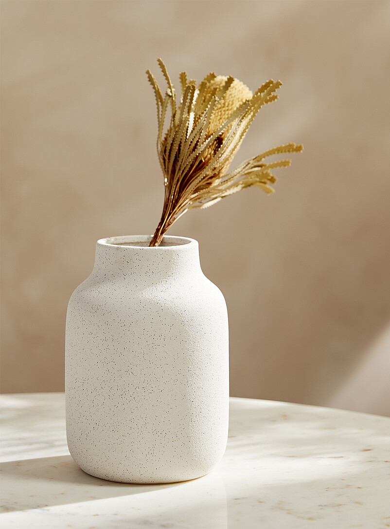 Textured speckled vase product image (primary)