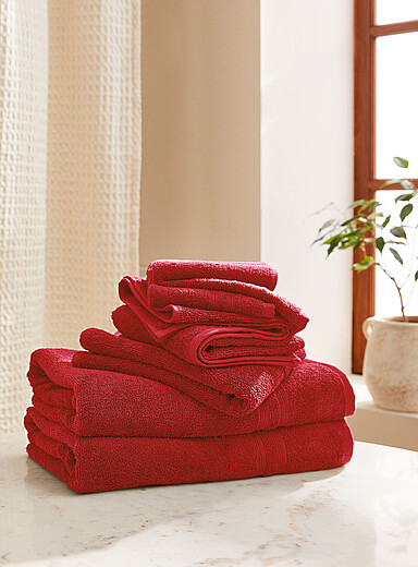 Les serviettes pur coton biologique Ensemble de 6