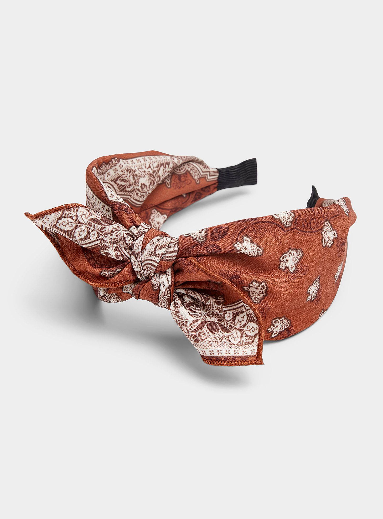 Simons - Women's Paisley pattern wide knot headband