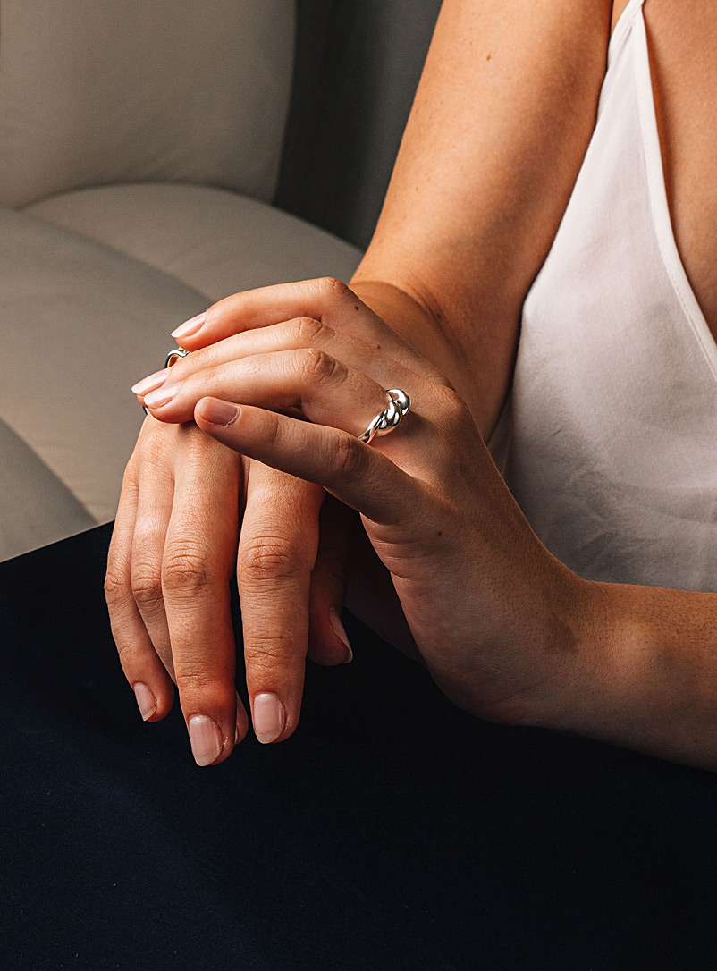 SarahBijoux: La bague nou&eacute;e en argent sterling Argent