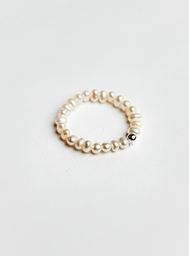 Le jonc perles d'eau douce et bille