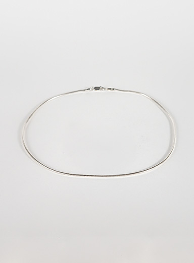 Snake sterling silver choker