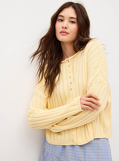 Pastel star buttons cardigan
