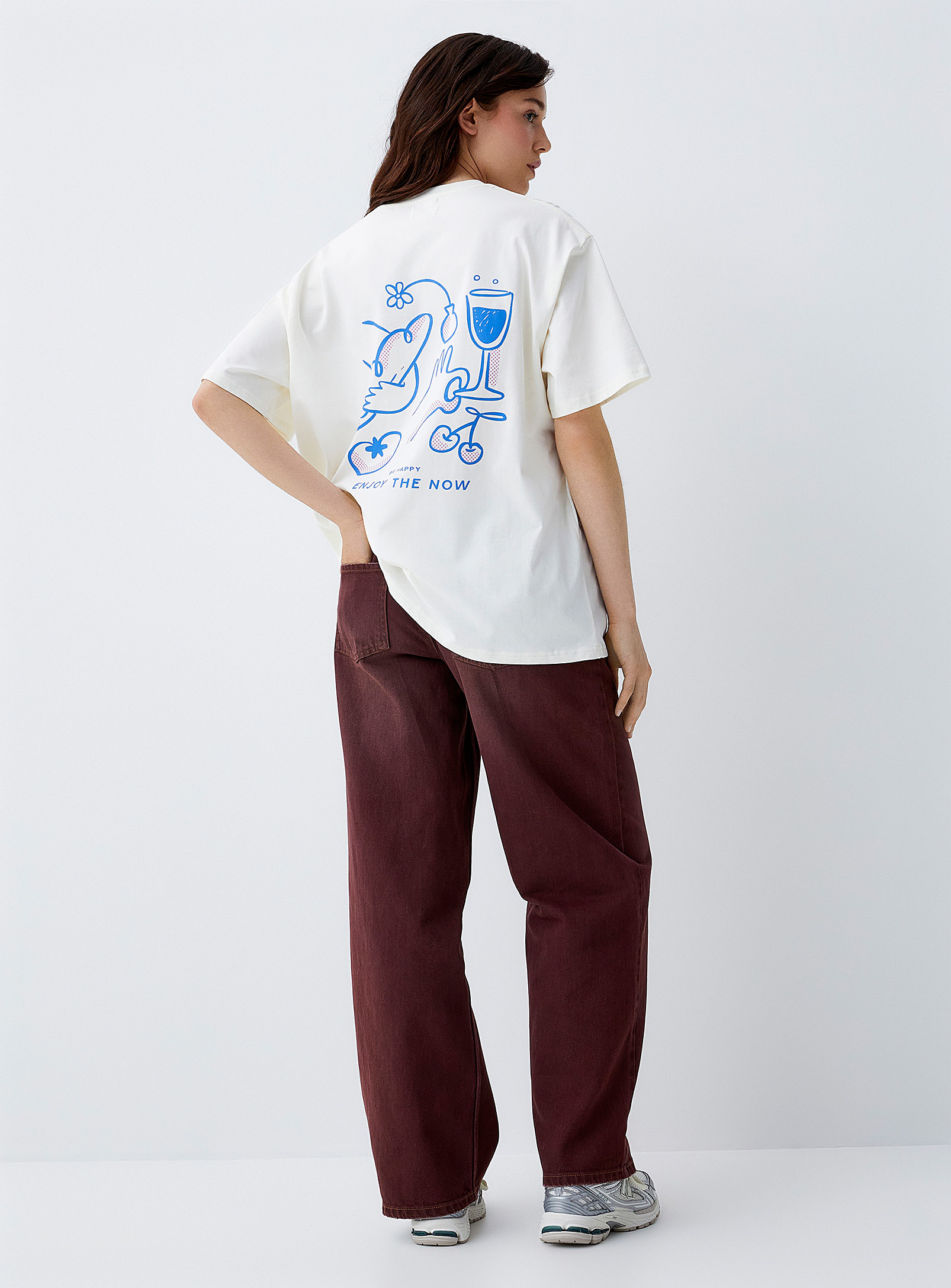 Things Between Picnic Illustration T-shirt In Off White