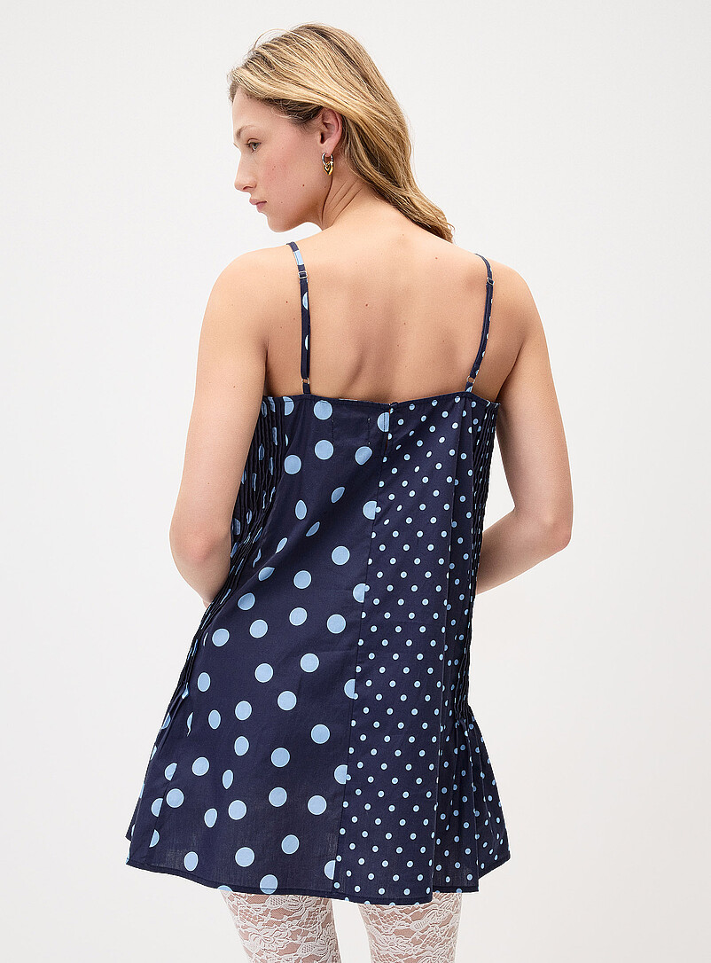 Mixed polka dots boxy-fit minidress product image 3