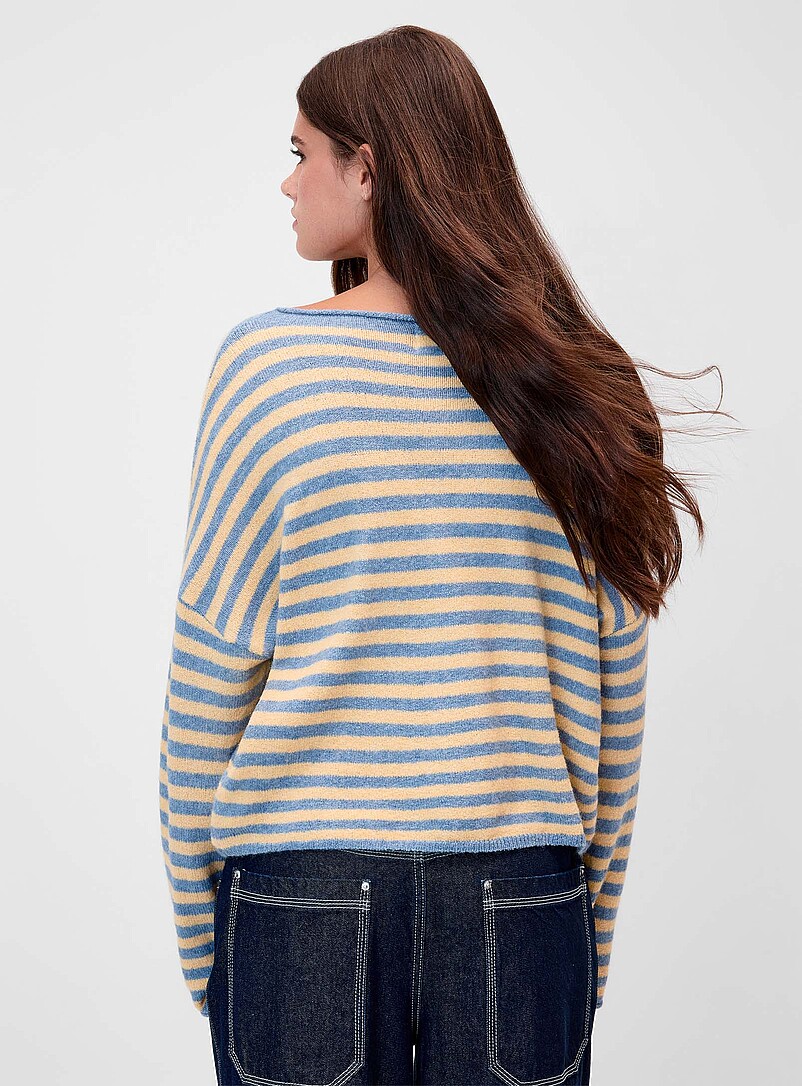 Two-tone stripe sweater product image 2
