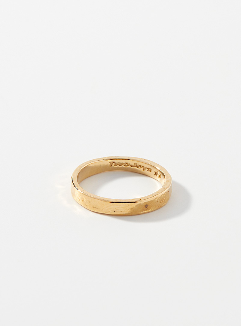 Twojeys Gold Golden 01 ring for men