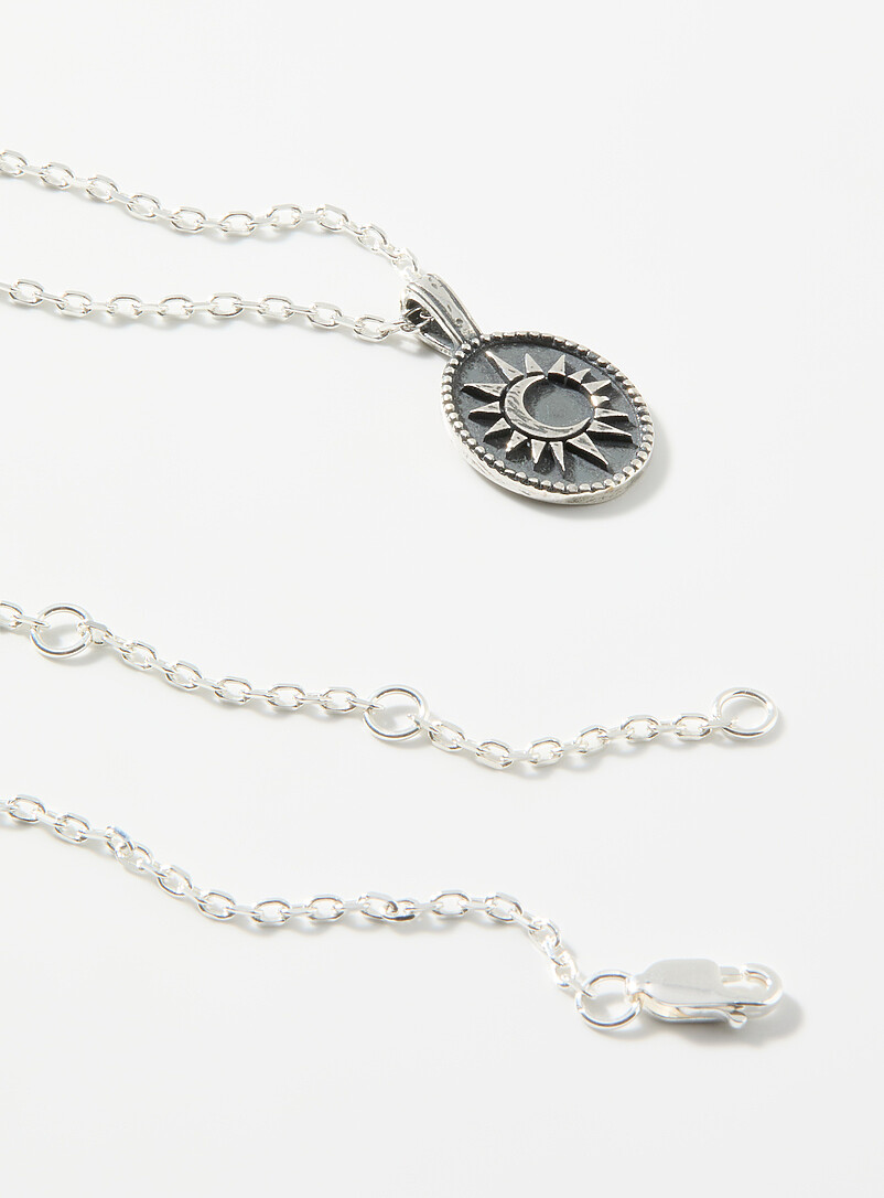 Moon and sun pendant necklace product image 2