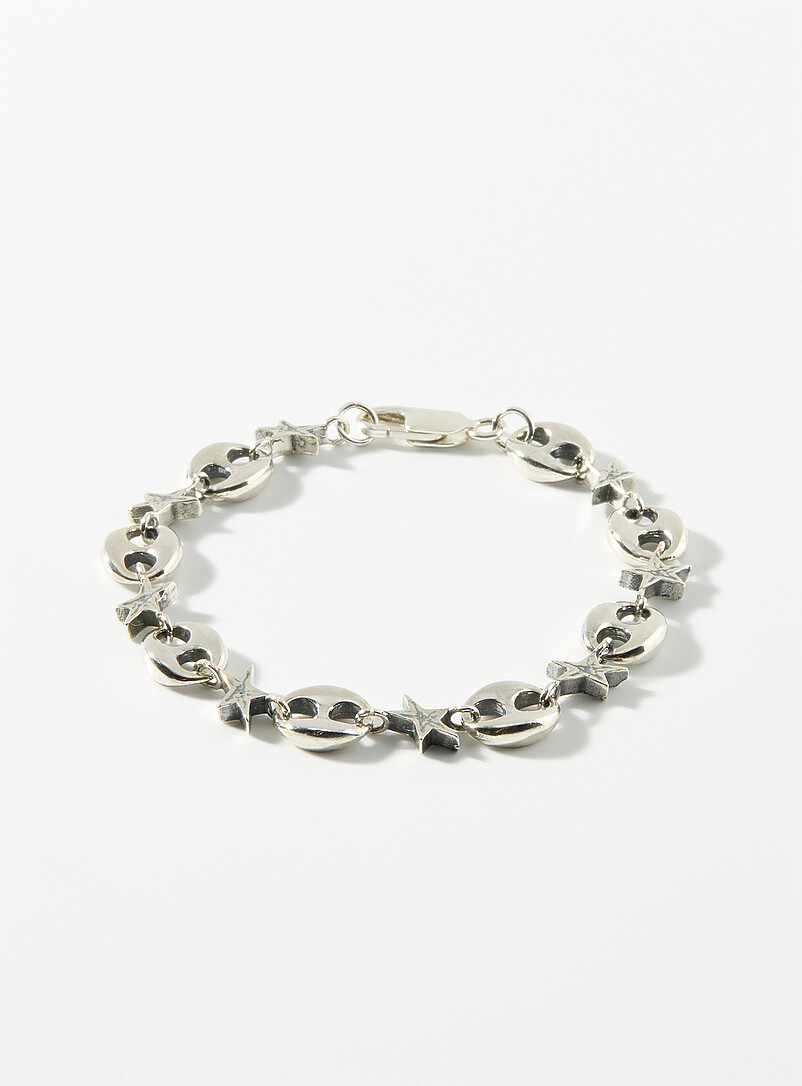 Calabrote chain and star bracelet product image (primary)