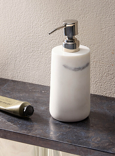 La pompe &agrave; savon marbre v&eacute;ritable