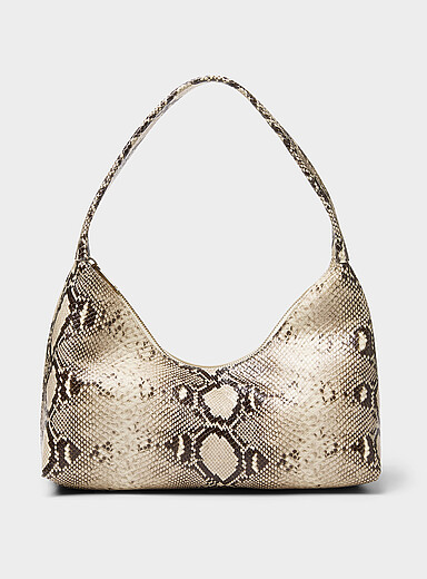 Le sac d'&eacute;paule cuir serpent Candy