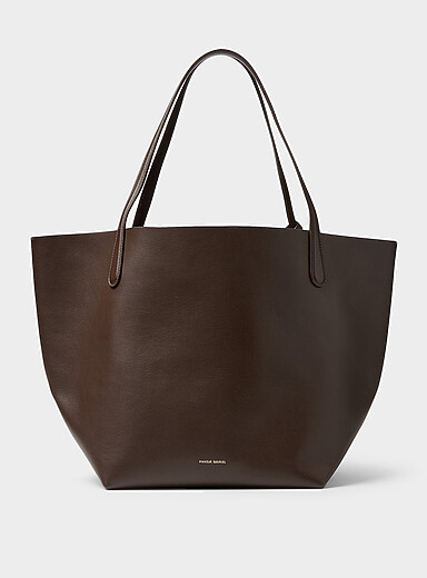 Le fourre-tout XL cuir grenu Everyday chocolat