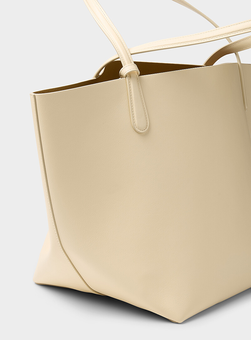 Everyday chocolate grained leather XL tote bag product image 2