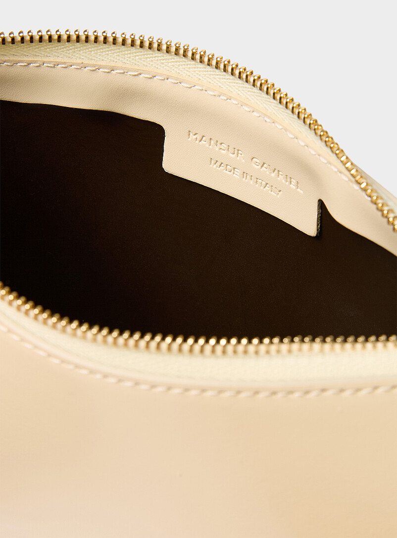 Gaia smooth cream leather crossbody bag product image 3