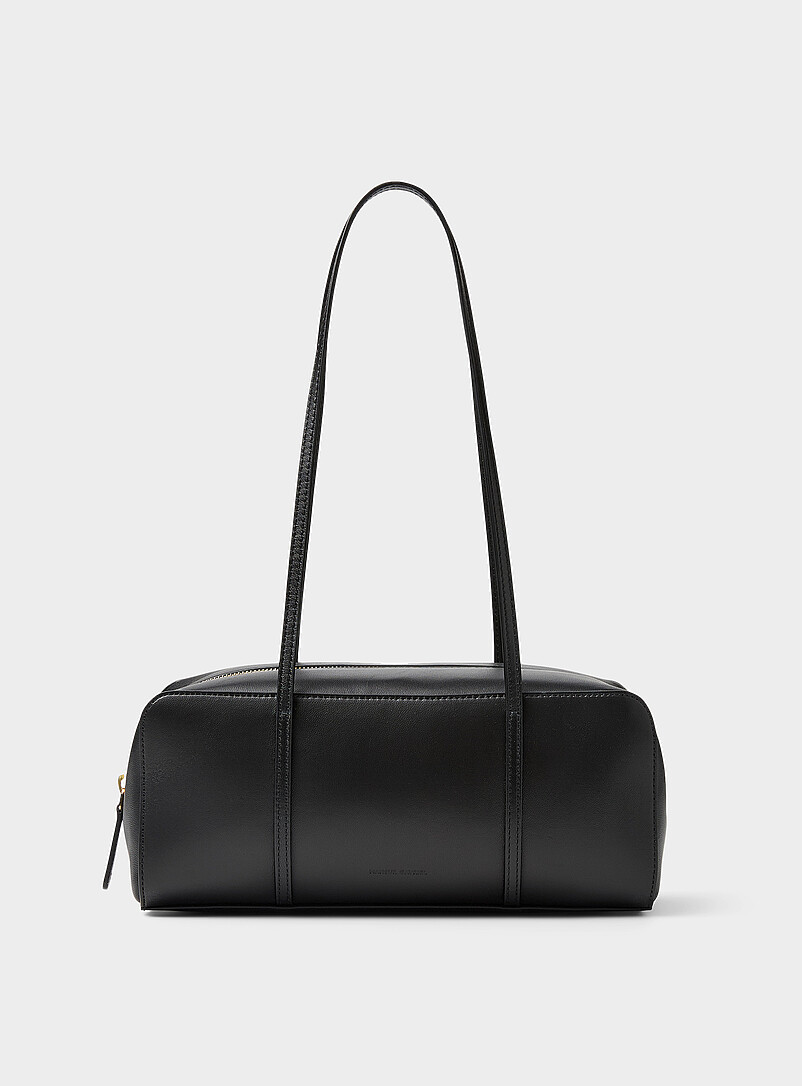 Filo ebony pebbled leather shoulder bag product image (primary)
