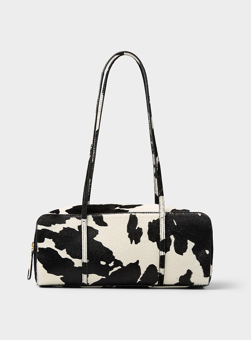 Filo hair-on leather shoulder bag product image (primary)