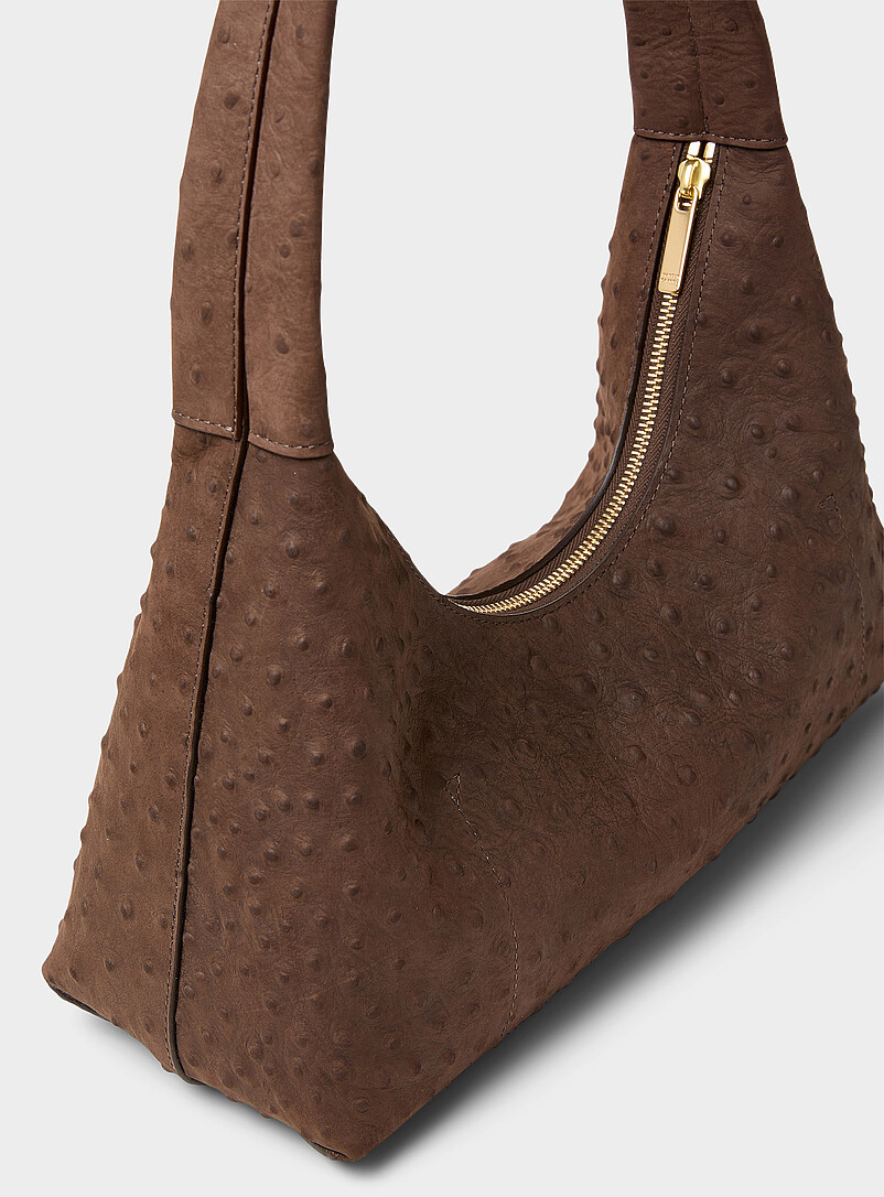 Candy textured suede baguette bag product image 2