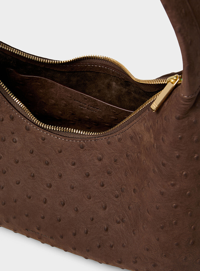 Candy textured suede baguette bag product image 3
