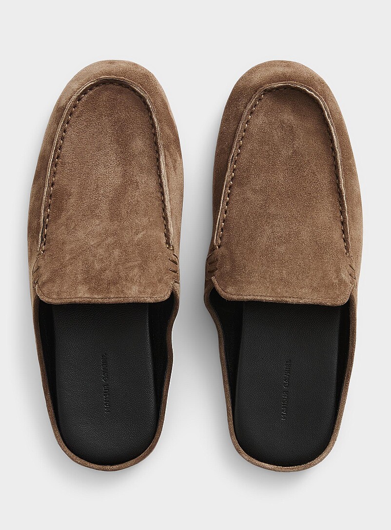 Suede mocassin mules product image 2