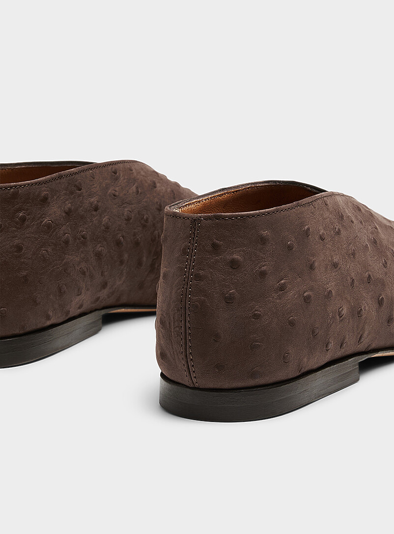 Textured suede square V ballet flats Women product image 2