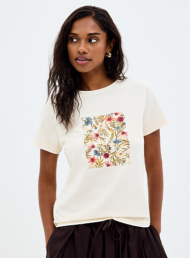 Printed Pima cotton T-shirt