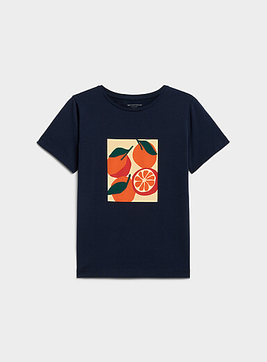 Le t-shirt imprim&eacute; coton pima