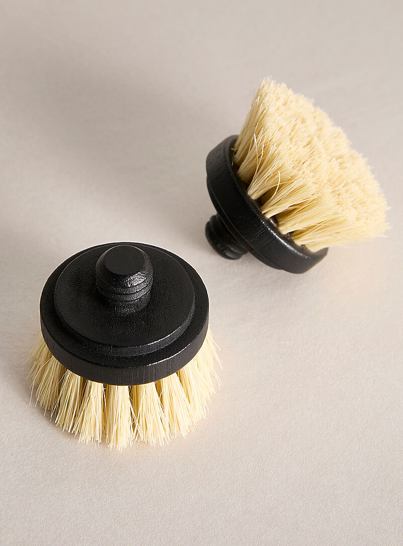 Wood And Sisal Dish Brush Heads Set Of 2