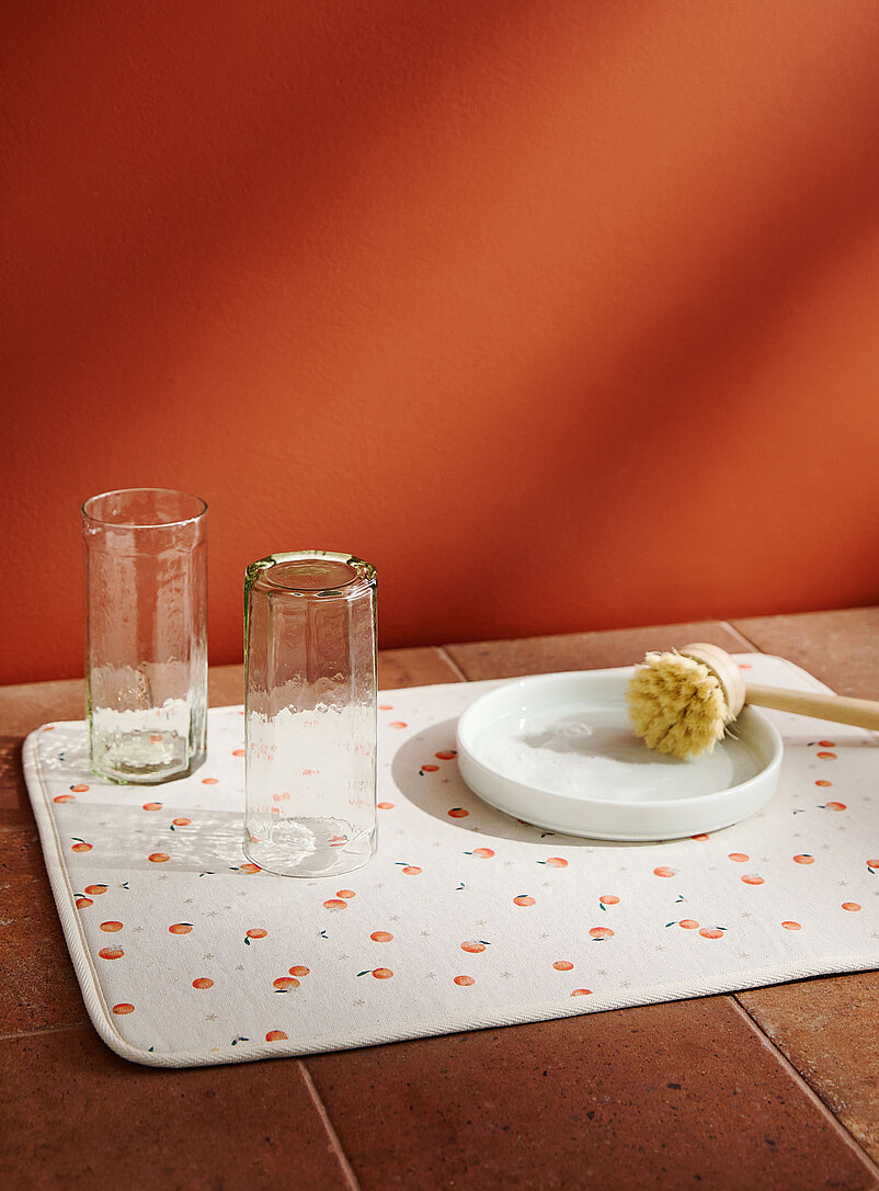 Patterned Dish Drying Mat