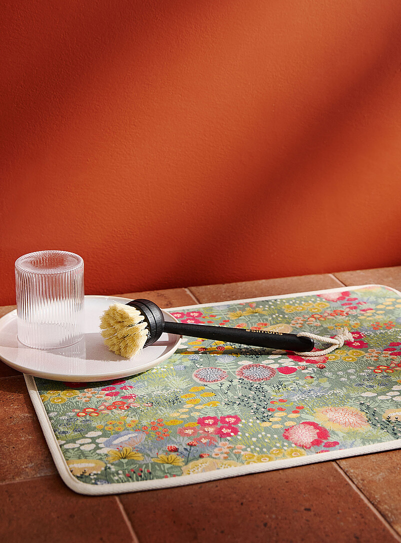 Patterned Dish Drying Mat