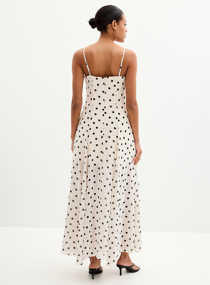 Ever New: La robe &agrave; pois Kimora Blanc et noir pour femme