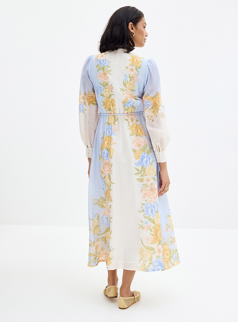 Ever New: La robe romance pastel Courtney Bleu &agrave; motifs pour femme
