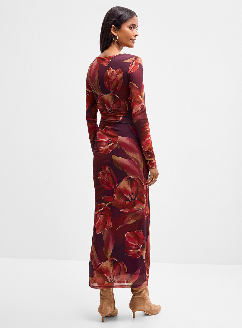 Alannah abstract floral fitted dress | Ever New | Long Dresses